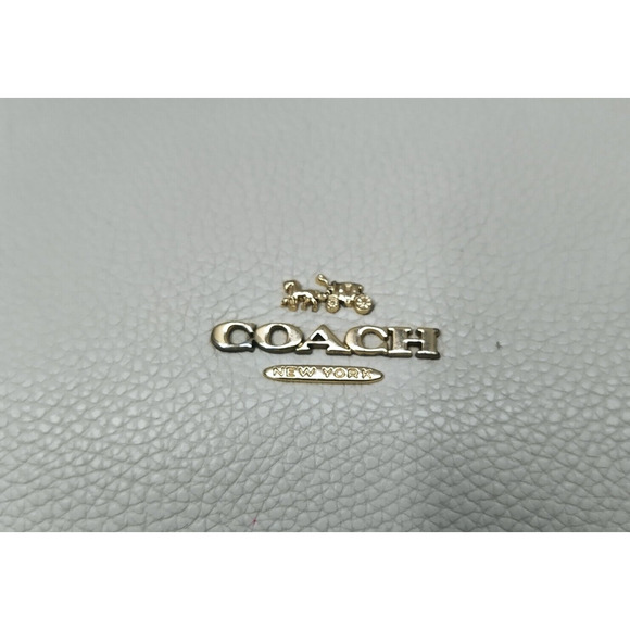 Coach Scout White Pebbled Leather Zipper Pockets Hobo Crossbody Bag - Picture 4 of 16